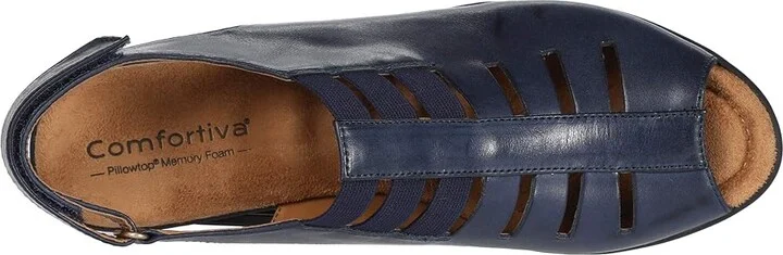Comfortiva Faye Women's 1-2 inch heel Shoes Peacoat Navy Tequila : 5 M (B), Suede - Image 3