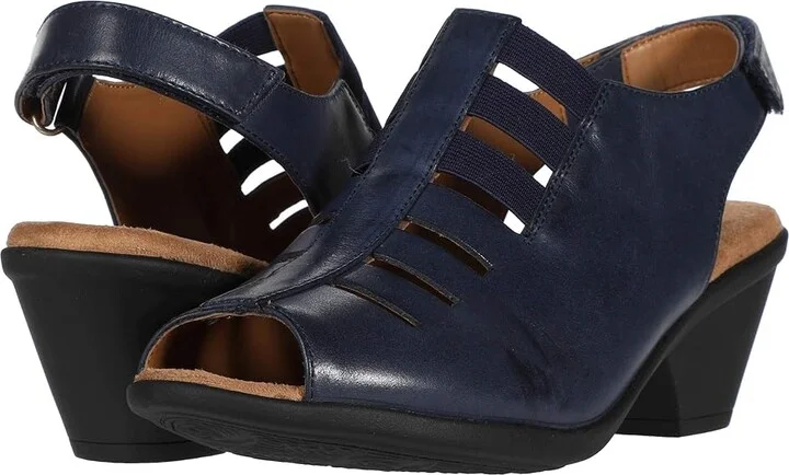 Comfortiva Faye Women's 1-2 inch heel Shoes Peacoat Navy Tequila : 5 M (B), Suede