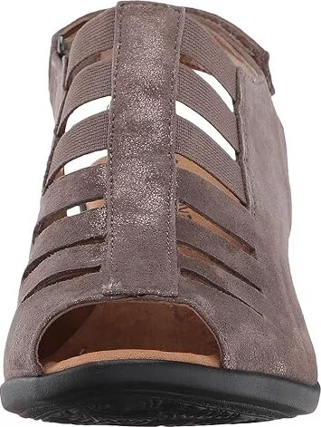 Comfortiva Faye Women's 1-2 inch heel Shoes Smoke Distressed Foil Suede : 5 M (B), Leather/Nubuck/Synthetic - Image 6