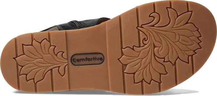 Comfortiva Gale Women's Sandals Black : 7 W (D), Leather/Rubber - Image 3
