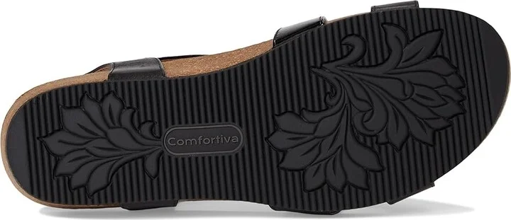 Comfortiva Garner Women's Sandals Black : 9.5 M (B), Leather - Image 3
