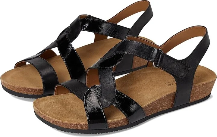 Comfortiva Garner Women's Sandals Black : 9.5 M (B), Leather