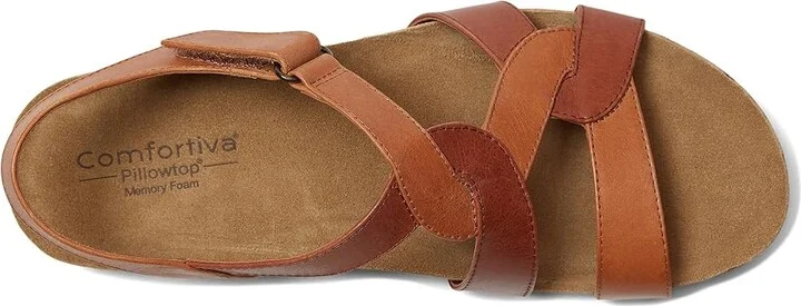 Comfortiva Garner Women's Sandals Luggage-Cognac : 8.5 M (B), Leather - Image 2