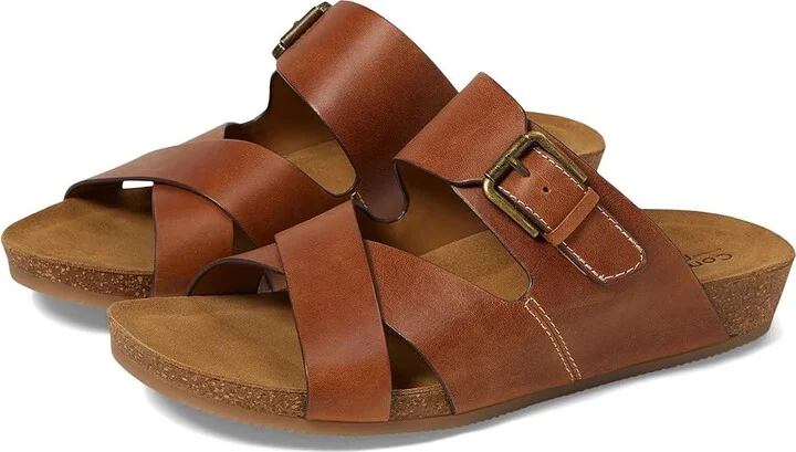 Comfortiva Gervaise Women's Sandals Ginger Tan : 7.5 M (B), Leather/Rubber
