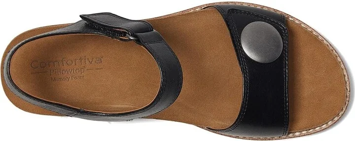 Comfortiva Gwen Women's Sandals Black : 8.5 W (D), Leather - Image 2