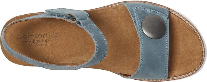 Comfortiva Gwen Women's Sandals Quarry Blue : 7.5 W (D), Leather - Image 2
