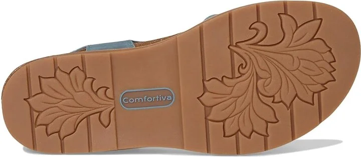 Comfortiva Gwen Women's Sandals Quarry Blue : 7.5 W (D), Leather - Image 3
