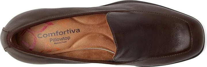 Comfortiva Hailey High Women's Heels Chocolate : 6 M (B), Leather - Image 2