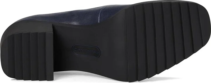 Comfortiva Hailey High Women's Heels Sky Navy : 7.5 W (D), Leather - Image 3