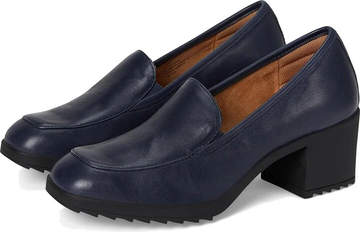 Comfortiva Hailey High Women's Heels Sky Navy : 7.5 W (D), Leather