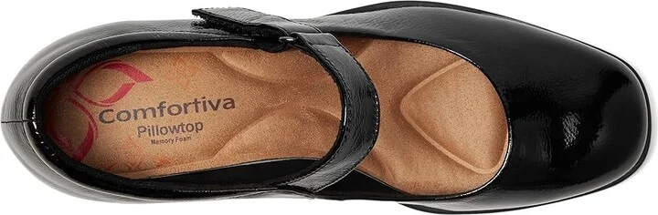 Comfortiva Hayes High Women's Heels Black Patent : 6.5 W (D), Leather/Rubber/Suede - Image 2
