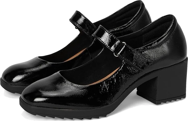 Comfortiva Hayes High Women's Heels Black Patent : 6.5 W (D), Leather/Rubber/Suede