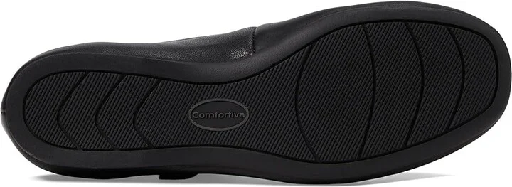 Comfortiva Kaylee Women's Flat Shoes Black : 8.5 W (D), Leather/Rubber - Image 3