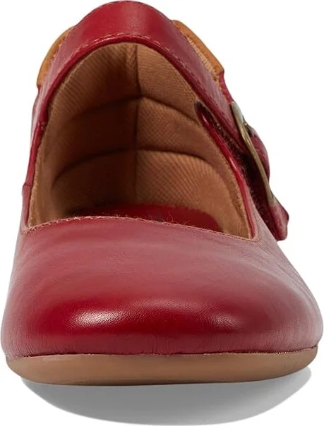 Comfortiva Kaylee Women's Flat Shoes Cherry Red : 11 W (D), Leather/Rubber - Image 5