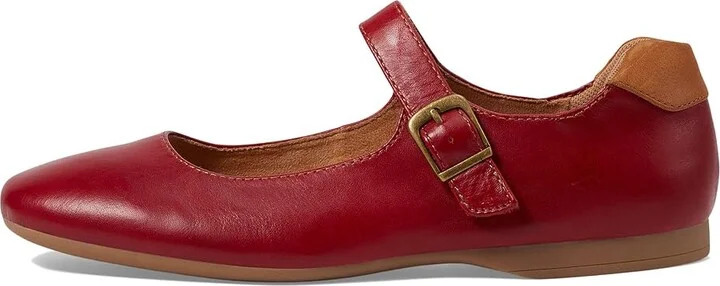Comfortiva Kaylee Women's Flat Shoes Cherry Red : 11 W (D), Leather/Rubber - Image 6