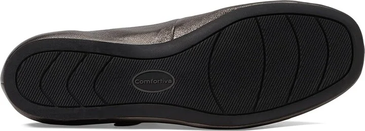 Comfortiva Kaylee Women's Flat Shoes Dark Pewter : 7 M (B), Leather/Rubber - Image 3