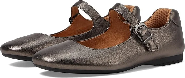 Comfortiva Kaylee Women's Flat Shoes Dark Pewter : 7 M (B), Leather/Rubber