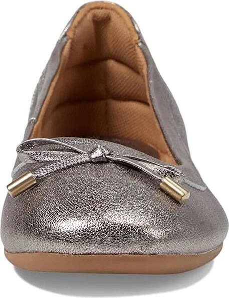 Comfortiva Keegan Women's Flat Shoes Grey Gold : 8 M (B), Leather - Image 2