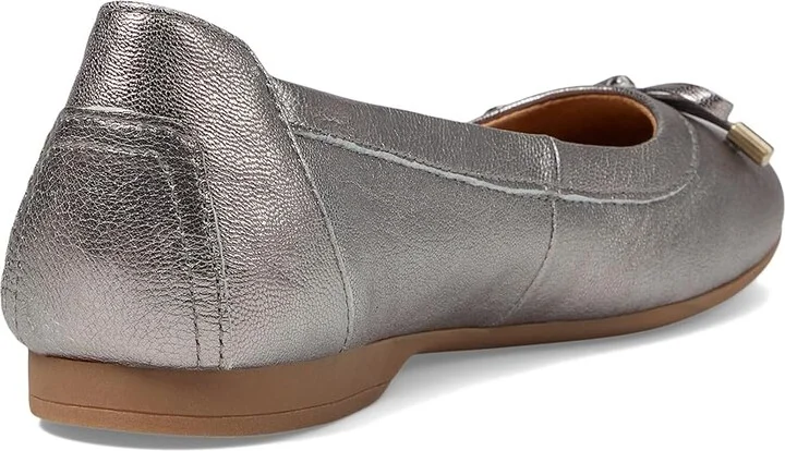 Comfortiva Keegan Women's Flat Shoes Grey Gold : 8 M (B), Leather - Image 4