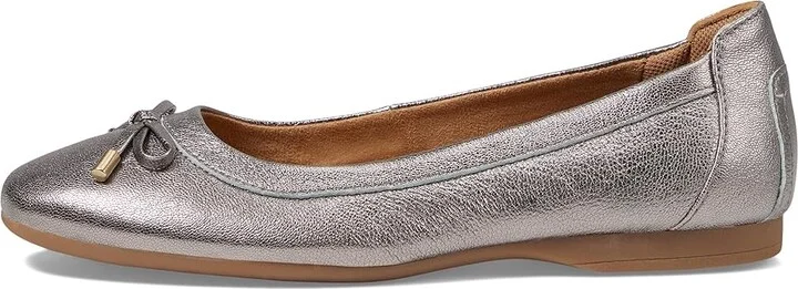 Comfortiva Keegan Women's Flat Shoes Grey Gold : 8 M (B), Leather - Image 5