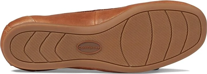 Comfortiva Keegan Women's Flat Shoes Luggage : 10 W (D), Leather - Image 3