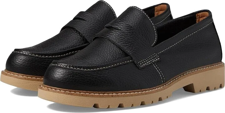 Comfortiva Lakota Women's Flat Shoes Black : 6 M (B), Leather