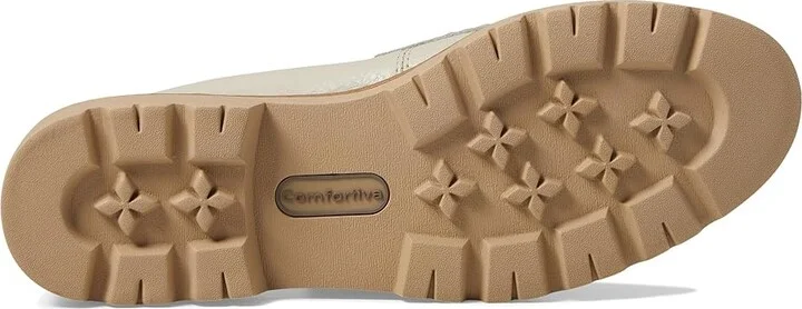 Comfortiva Lakota Women's Flat Shoes Cream : 10 M (B), Leather - Image 3