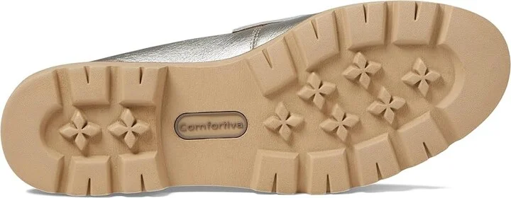 Comfortiva Lakota Women's Flat Shoes Silver : 7 W (D), Leather - Image 3