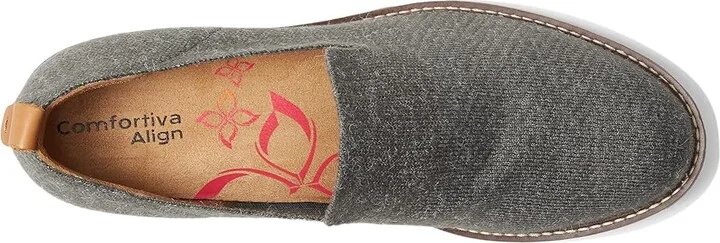 Comfortiva Lexya Women's Shoes Heathered Dark Grey : 6 M (B), Rubber/Textile - Image 2