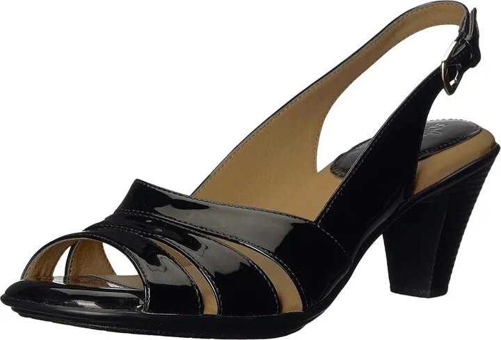 Comfortiva Neima - Soft Spots Women's Dress Sandals Black Patent : 5 M (B), Leather/Synthetic - Image 2