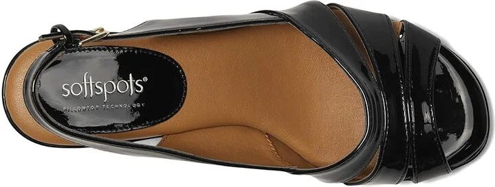 Comfortiva Neima - Soft Spots Women's Dress Sandals Black Patent : 5 M (B), Leather/Synthetic - Image 3