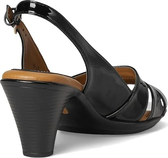 Comfortiva Neima - Soft Spots Women's Dress Sandals Black Patent : 5 M (B), Leather/Synthetic - Image 5