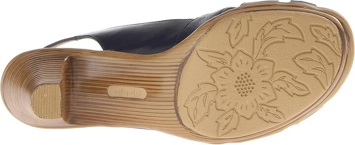 Comfortiva Neima - Soft Spots Women's Dress Sandals Navy Velvet Sheep Nappa : 5 M (B), Leather/Synthetic - Image 4