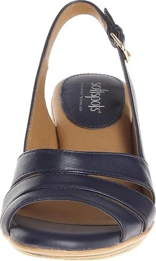 Comfortiva Neima - Soft Spots Women's Dress Sandals Navy Velvet Sheep Nappa : 5 M (B), Leather/Synthetic - Image 6
