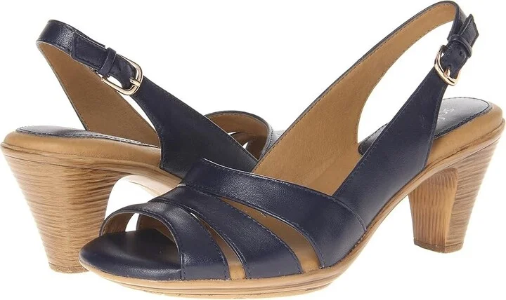 Comfortiva Neima - Soft Spots Women's Dress Sandals Navy Velvet Sheep Nappa : 5 M (B), Leather/Synthetic