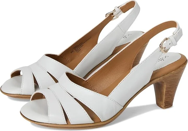 Comfortiva Neima - Soft Spots Women's Dress Sandals White Velvet Sheep Nappa : 6.5 M (B), Leather/Synthetic