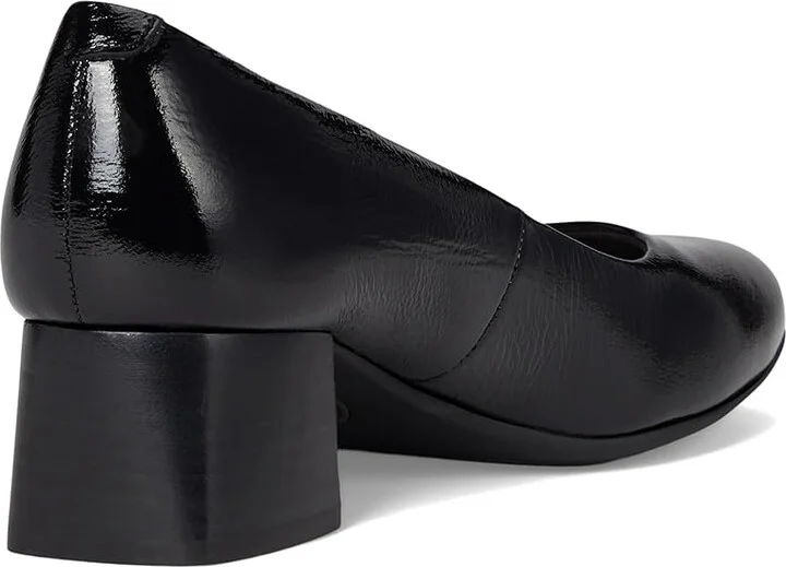Comfortiva Peach High Women's Heels Black Crinkle Patent : 9.5 W (D), Leather - Image 4