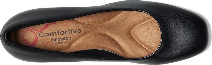 Comfortiva Peach High Women's Heels Black Leather : 6 M (B) - Image 2