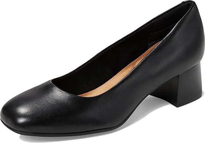 Comfortiva Peach High Women's Heels Black Leather : 6 M (B) - Image 5