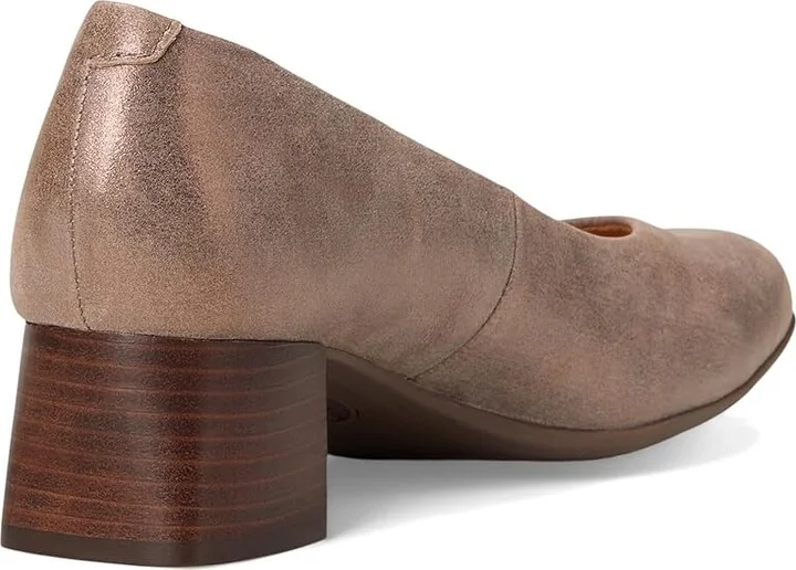 Comfortiva Peach High Women's Heels Coffee Metallic Suede : 7.5 W (D), Leather - Image 4