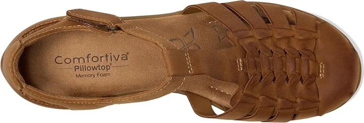 Comfortiva Persa Women's Flat Shoes Almond : 6 M (B), Leather - Image 2