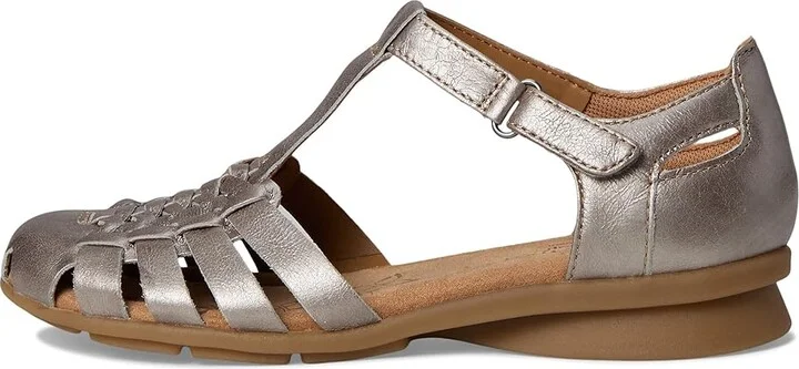 Comfortiva Persa Women's Flat Shoes Pewter : 6 M (B), Leather - Image 6