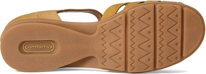 Comfortiva Persa Women's Flat Shoes Yellow : 8.5 W (D), Leather - Image 3