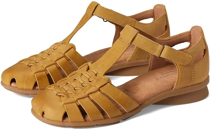 Comfortiva Persa Women's Flat Shoes Yellow : 8.5 W (D), Leather