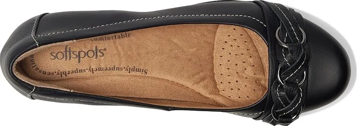 Comfortiva Posie - Soft Spots Women's Slip on Shoes Black Calf Ionic : 6 M (B), Leather - Image 3