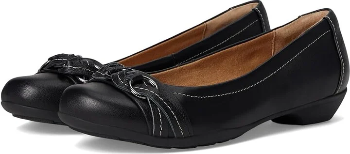 Comfortiva Posie - Soft Spots Women's Slip on Shoes Black Calf Ionic : 6 M (B), Leather