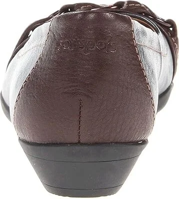 Comfortiva Posie - Soft Spots Women's Slip on Shoes Navy/Chocolate Velvet Sheep Nappa : 7 M (B), Leather - Image 5