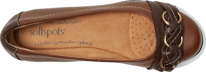 Comfortiva Posie - Soft Spots Women's Slip on Shoes Tobacco Silk Sheep Ionic : 6.5 M (B), Leather - Image 3