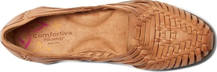 Comfortiva Rainer Women's Wedge Shoes Luggage : 6 M (B), Leather - Image 2