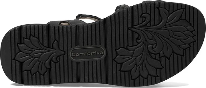 Comfortiva Silvia Women's Sandals Black : 10 W (D), Leather/Rubber - Image 3